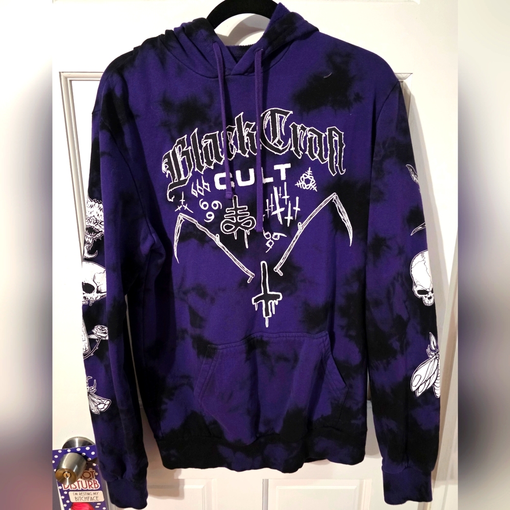 ‘Aftermath ‘- Purple Lightning Dye Pullover NWOT